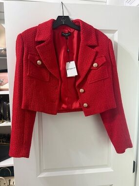 Generation love Cropped Bouclé Blazer Jacket